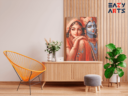Radha Krishna Divine Love Paint by Numbers Kit