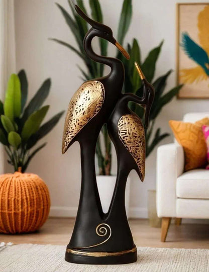 Swan Couple Statue