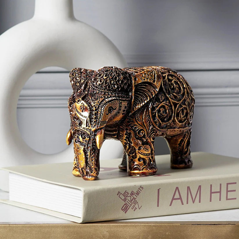 Artarium Hand Crafted Resin Elephant Idol