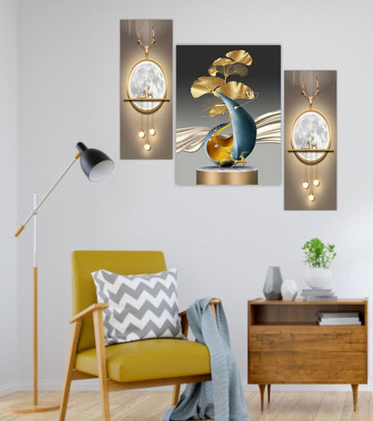 Set Of 3 Digital Wall Painting