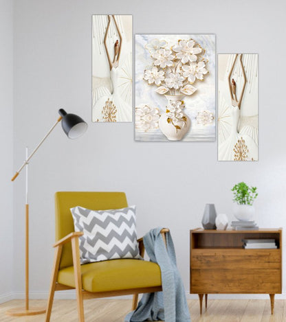 Set Of 3 Digital Wall Painting