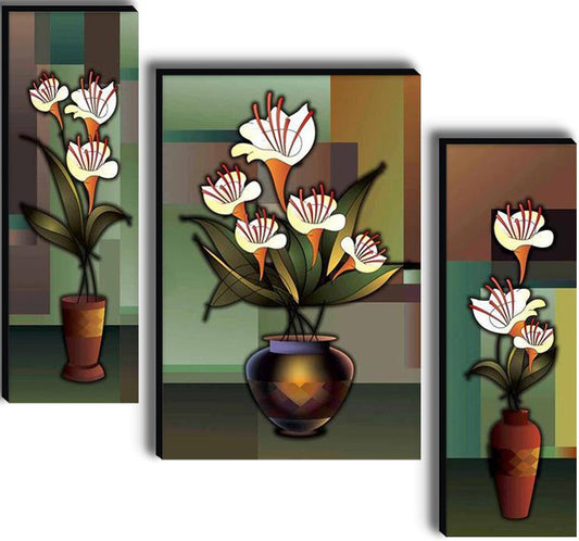 Set Of 3 Digital Wall Painting