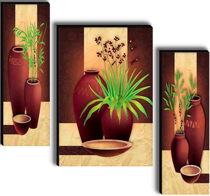 Set Of 3 Digital Wall Painting