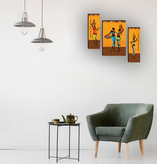 Set Of 3 Digital Wall Painting