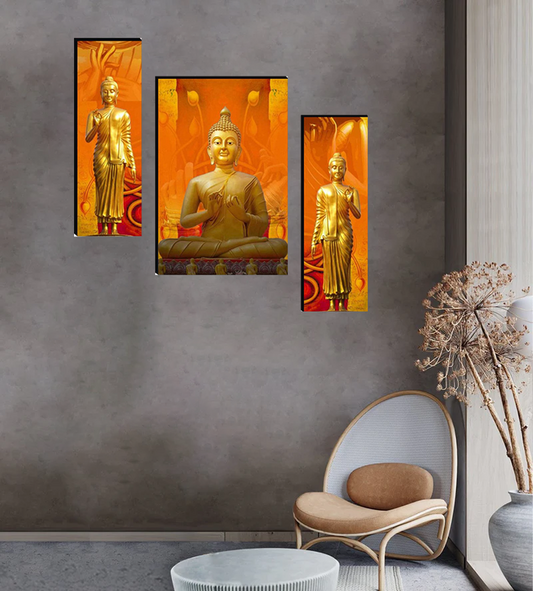 Set Of 3 Digital Wall Painting