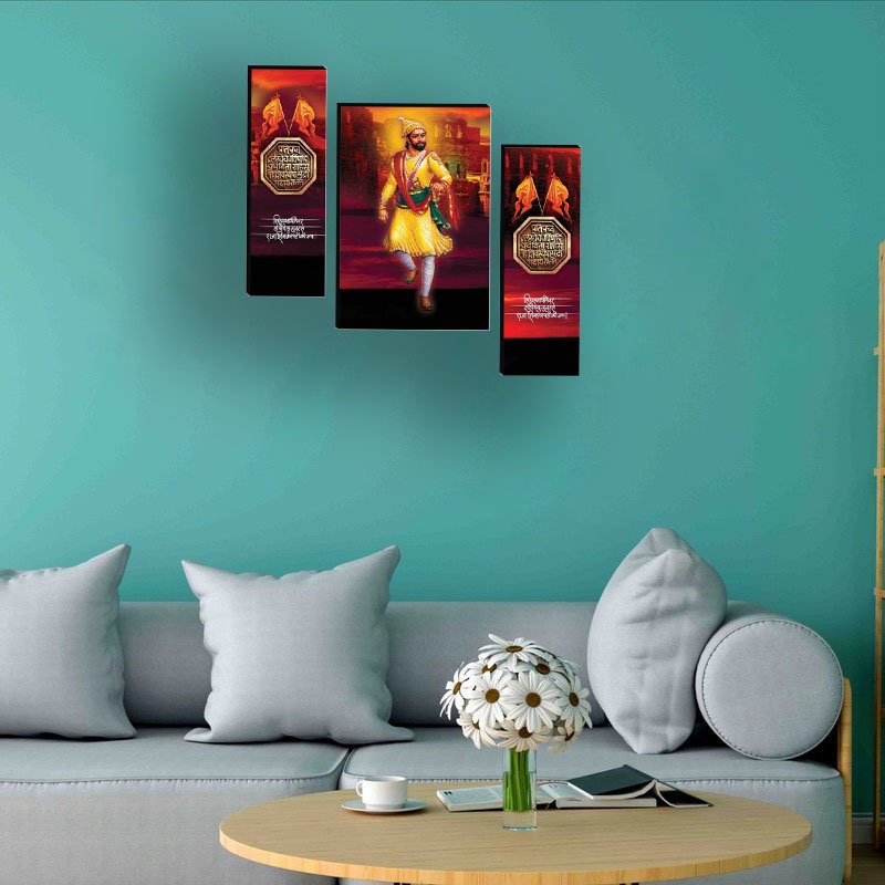Set Of 3 Digital Wall Painting