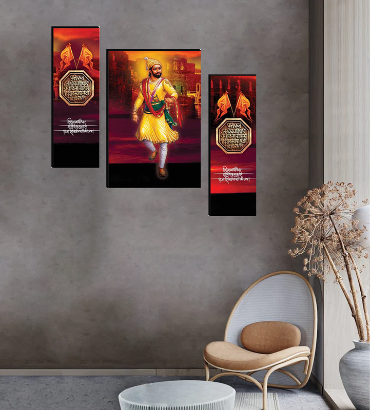 Set Of 3 Digital Wall Painting