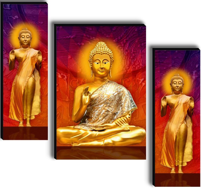Set Of 3 Digital Wall Painting