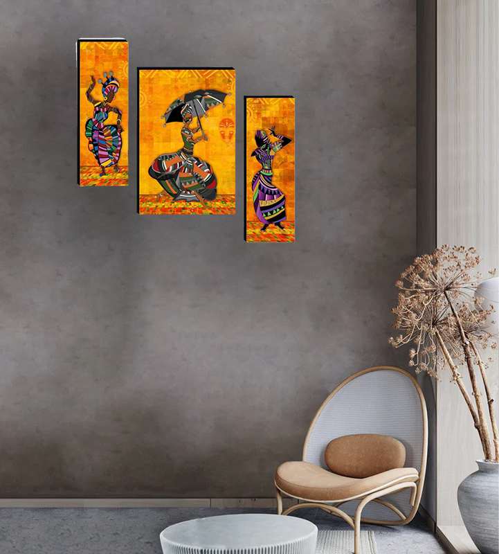 Set Of 3 Digital Wall Painting