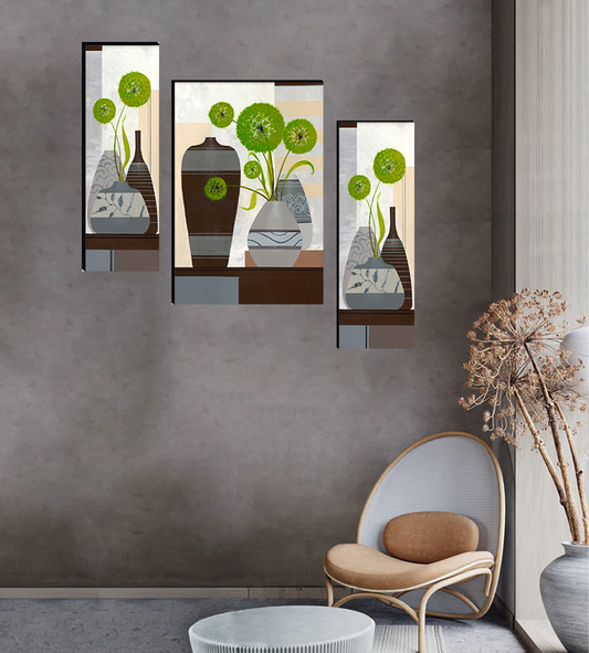 Set Of 3 Digital Wall Painting