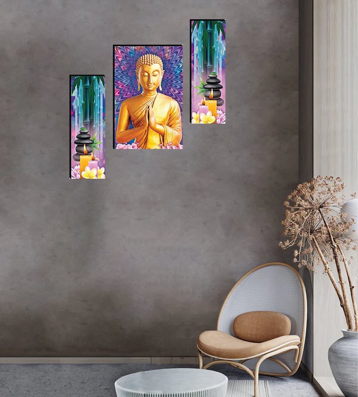 Set Of 3 Digital Wall Painting