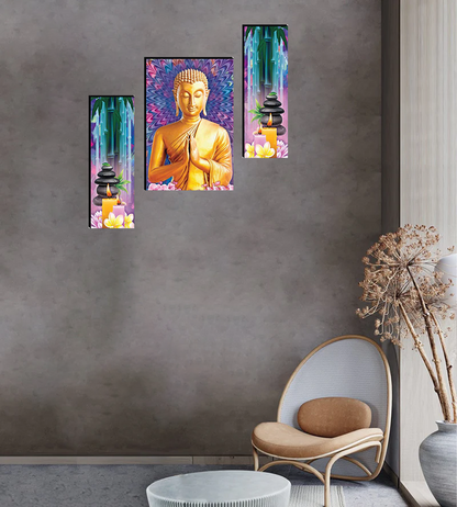 Set Of 3 Digital Wall Painting