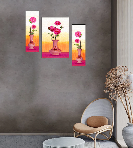 Set Of 3 Digital Wall Painting