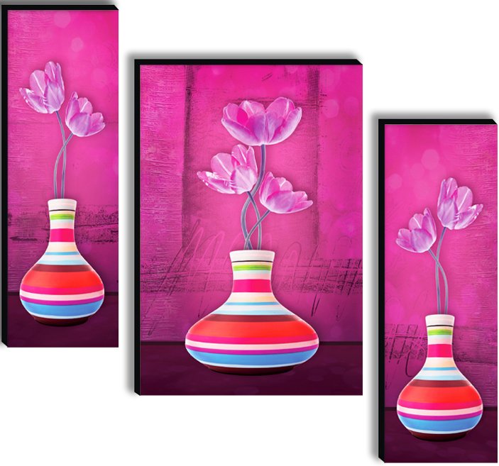 Set Of 3 Digital Wall Painting