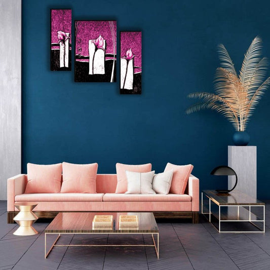 Set Of 3 Digital Wall Painting