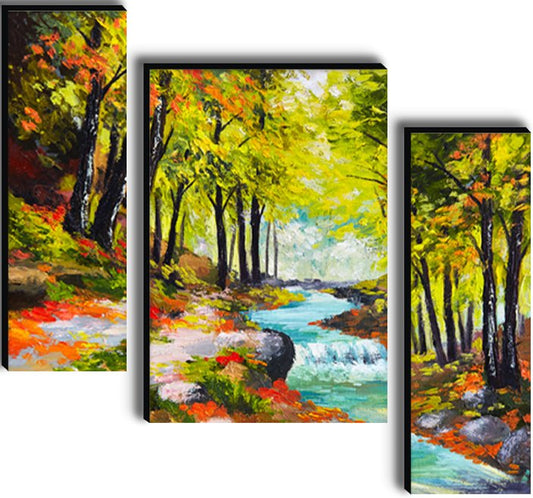 Set Of 3 Digital Wall Painting