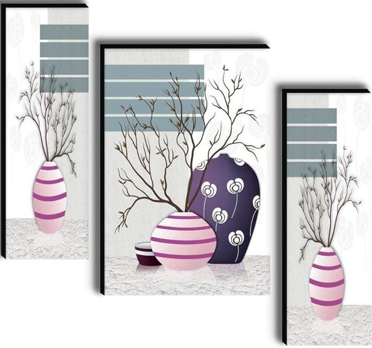 Set Of 3 Digital Wall Painting