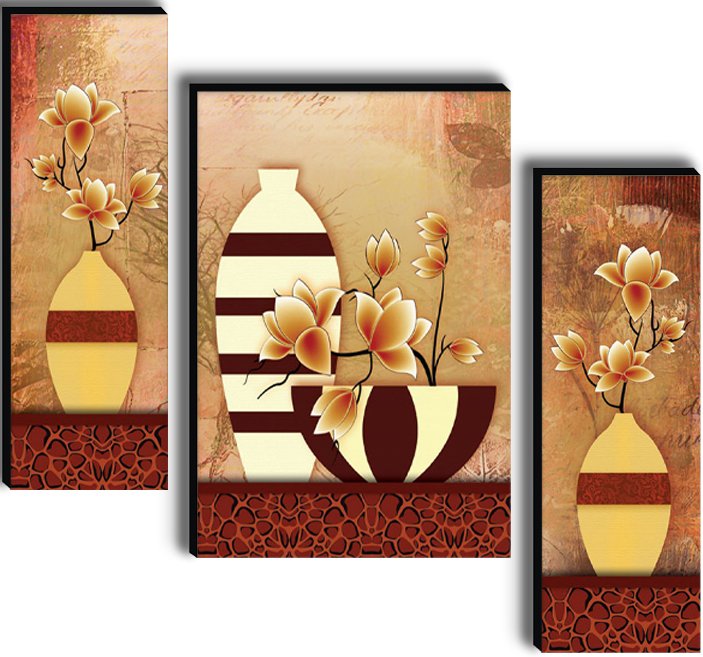 Set Of 3 Digital Wall Painting