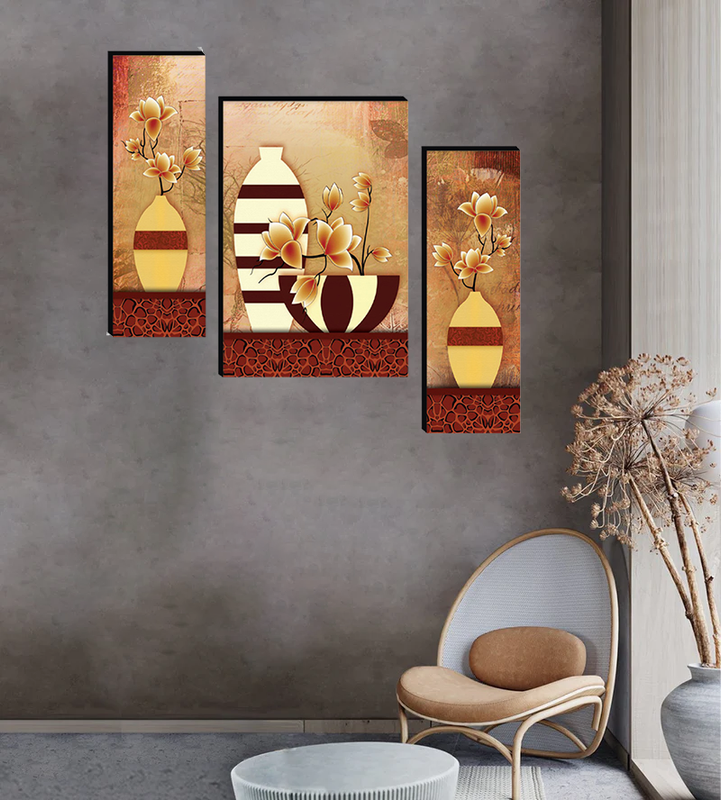 Set Of 3 Digital Wall Painting
