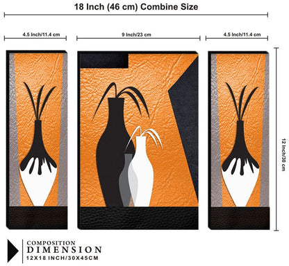 Set Of 3 Digital Wall Painting