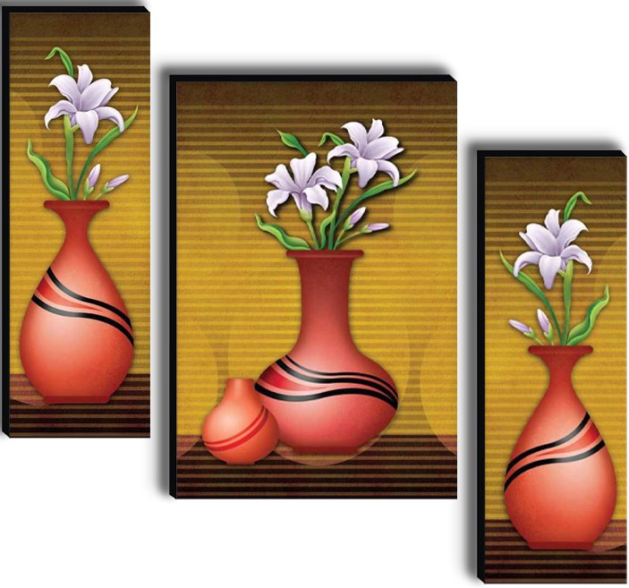 Set Of 3 Digital Wall Painting