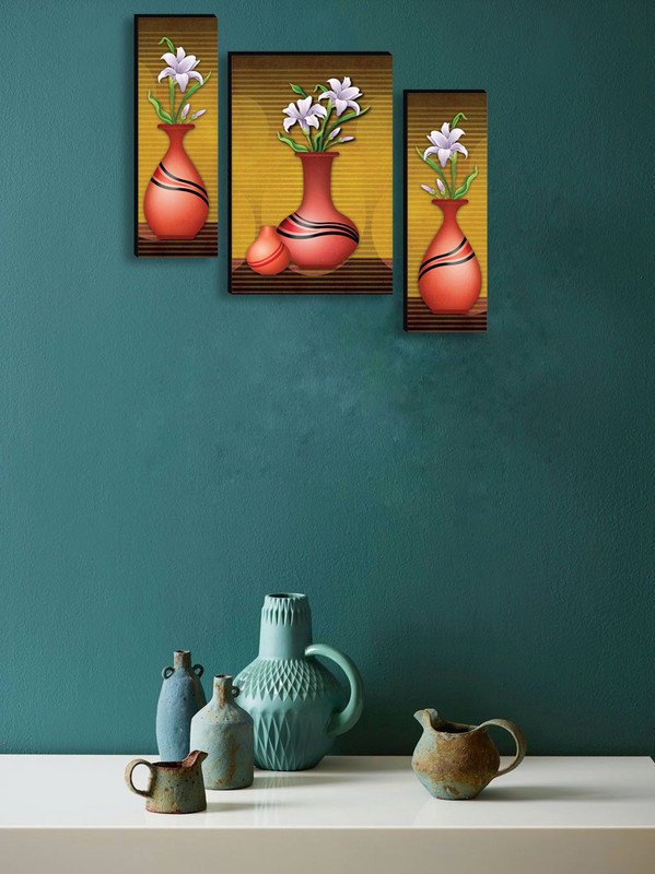 Set Of 3 Digital Wall Painting