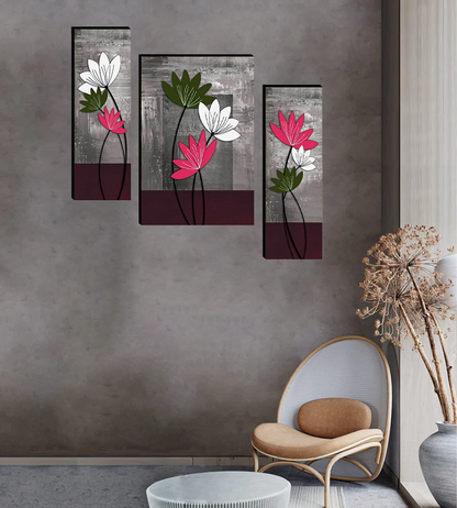 Set Of 3 Digital Wall Painting