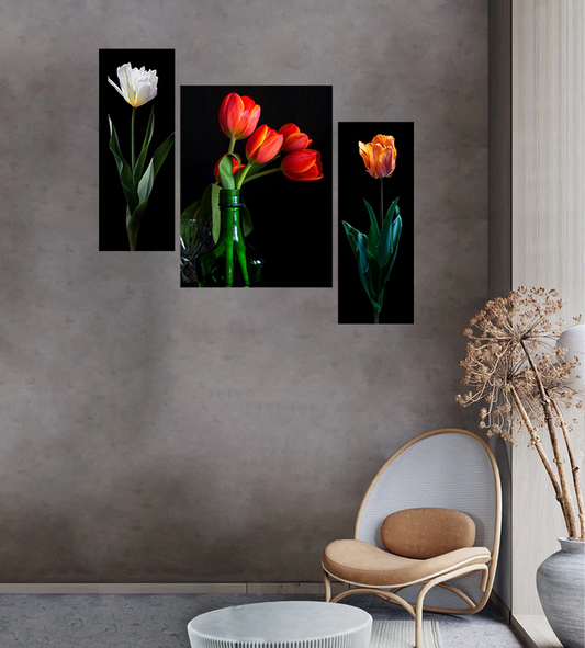 Set Of 3 Digital Wall Painting