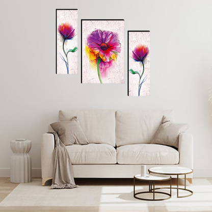 Set Of 3 Digital Wall Painting