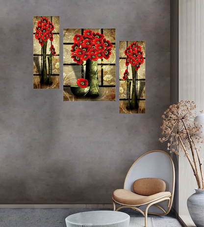 Set Of 3 Digital Wall Painting