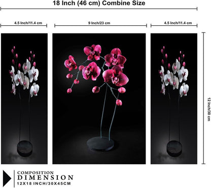 Set Of 3 Digital Wall Painting