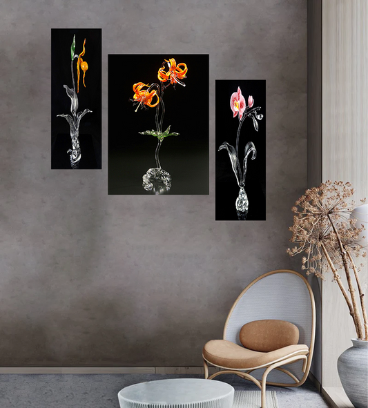 Set Of 3 Digital Wall Painting