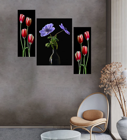Set Of 3 Digital Wall Painting