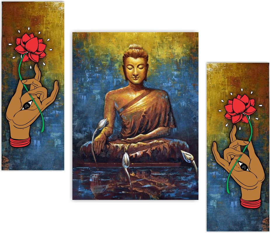 Set Of 3 Digital Wall Painting