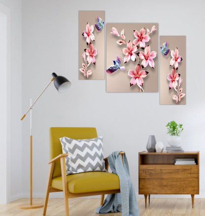 Set Of 3 Digital Wall Painting