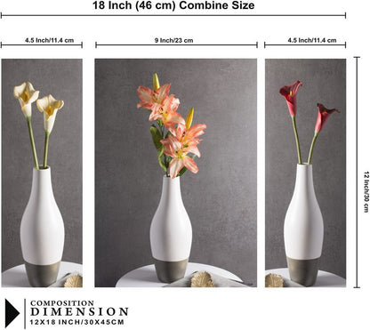 Set Of 3 Digital Wall Painting