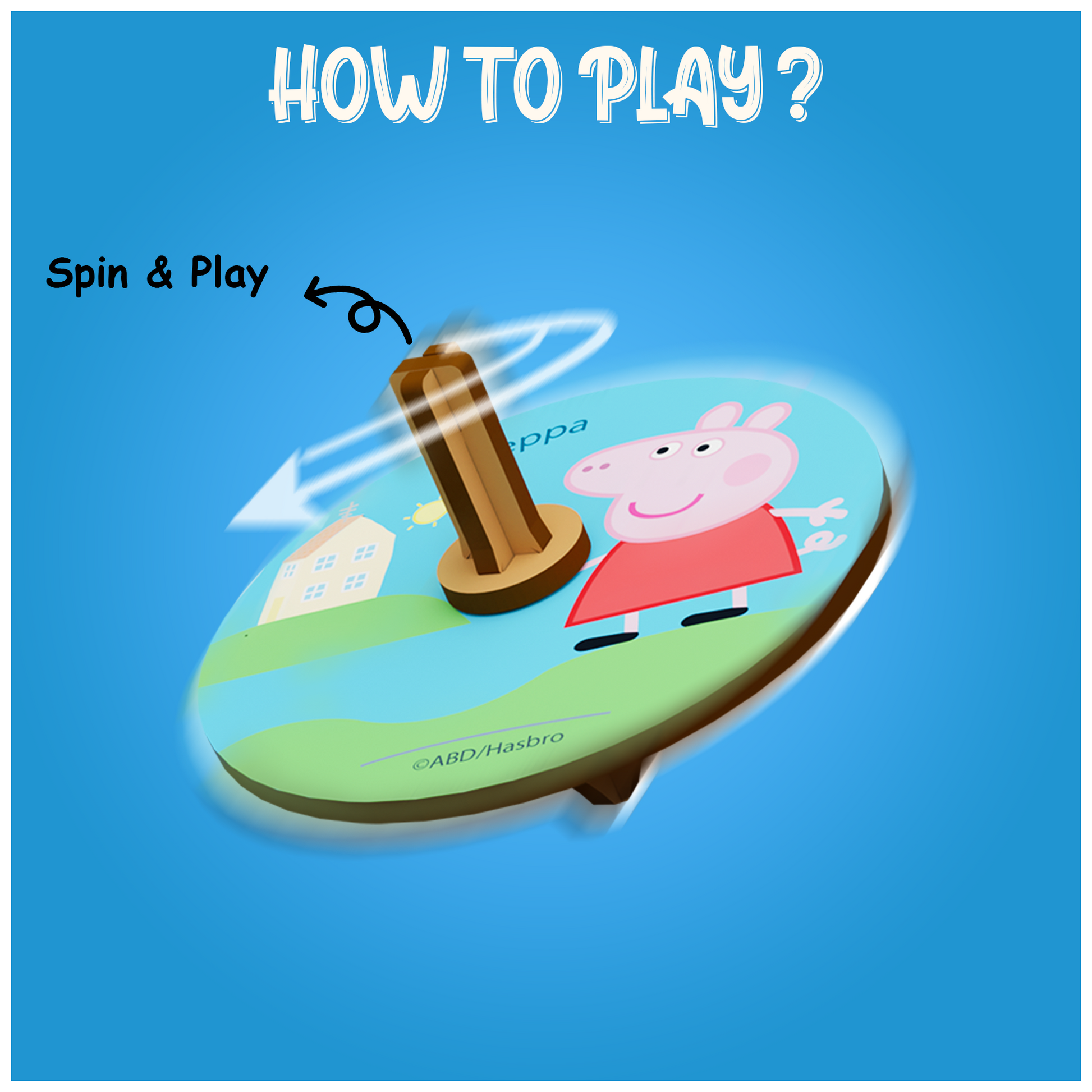 Peppa's DIY Spinning Tops (2 Packs) - Learn Balance & Motion