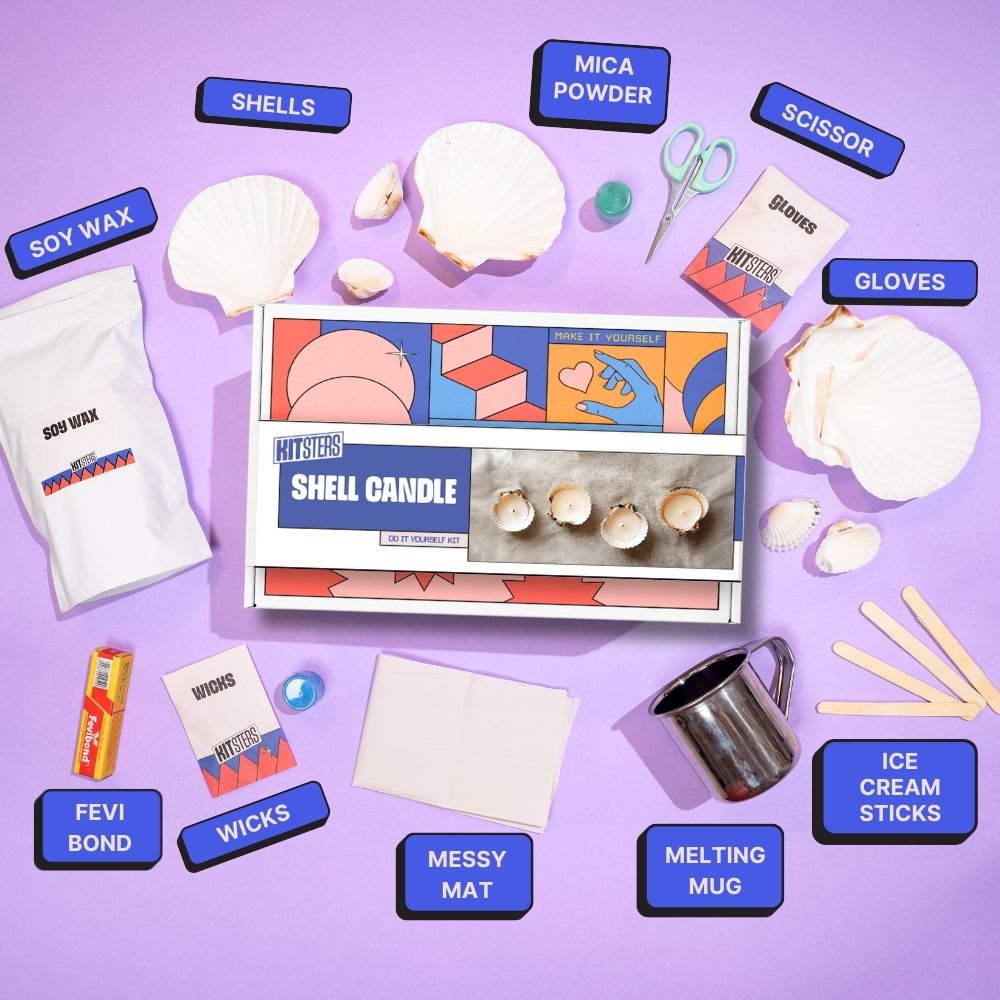 DIY Shell Candle Kit