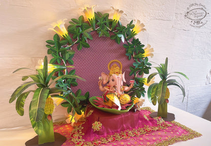 Banana Trees - Set of 2- DIY Paper Craft Kit for Pooja Decor