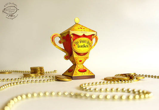 Mini Trophy Box - DIY Paper Craft Kit