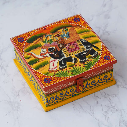 Handcrafted Wooden Jewellery Box: Elegant Storage for Your Treasures
