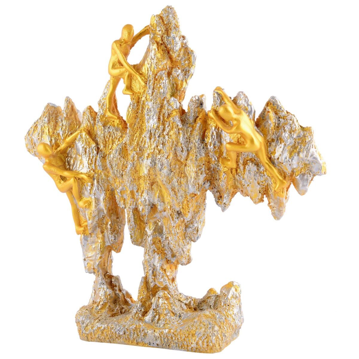 Men Sitting on Ball Showpiece for Home Decor Showpiece, Atlas Sculpture for Office Table Décor multicolour