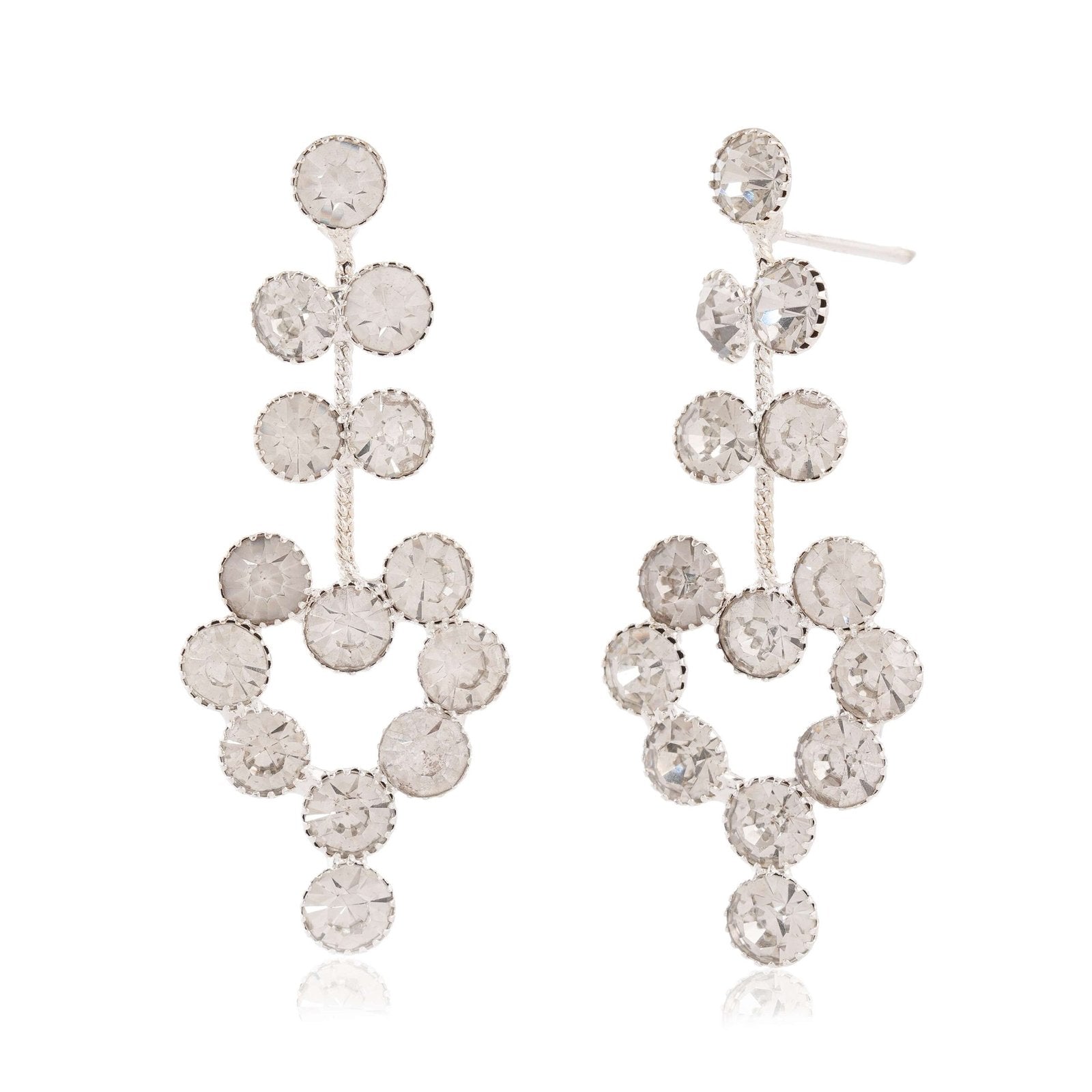 Women’s Indo Western Teardrop Shaped Party Wear Ethnic Stud Earrings for Women -AZ838-OX-ER30