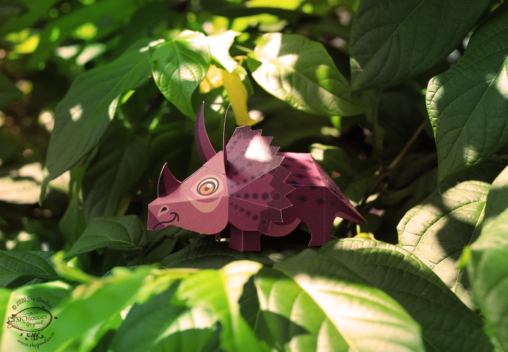 Mini Triceratops DIY Dinosaur Paper Craft Kit