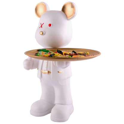 Cool Taddy Bear Showpiece for Home Decorative Showpiece | Taddy Bear with Paltter Statue for Home Decor Showpiece | Home Kitchen Decor | Office Decorative Item -9