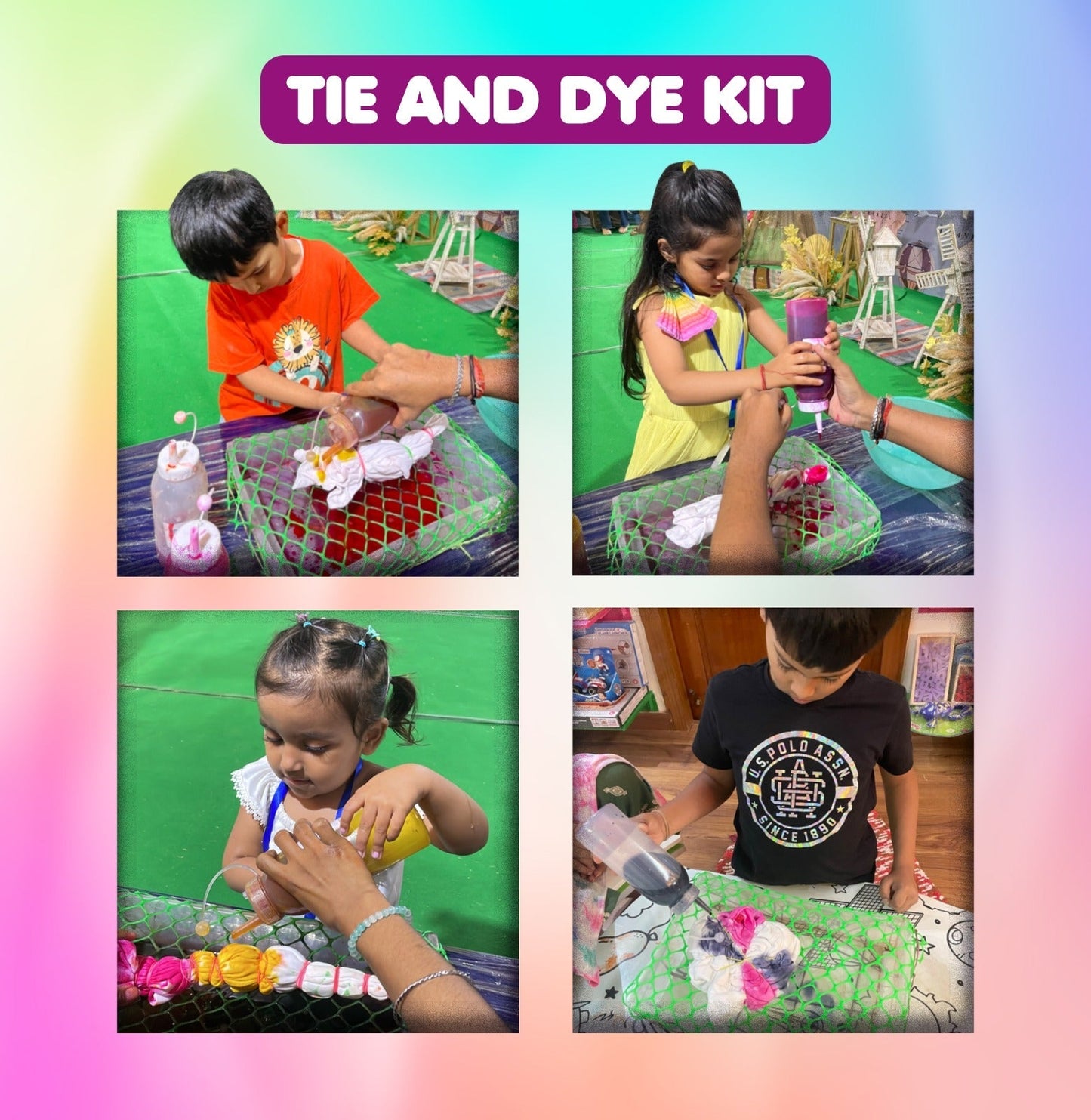 DIY Tie and Dye Tshirt Kit | 5years+