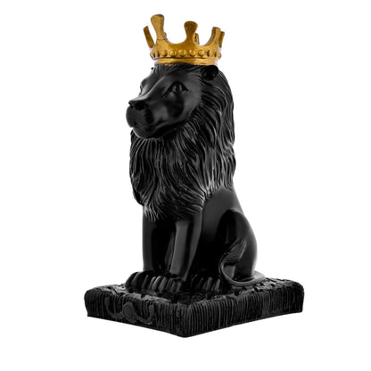 Lion Statue with Crown Sculpture