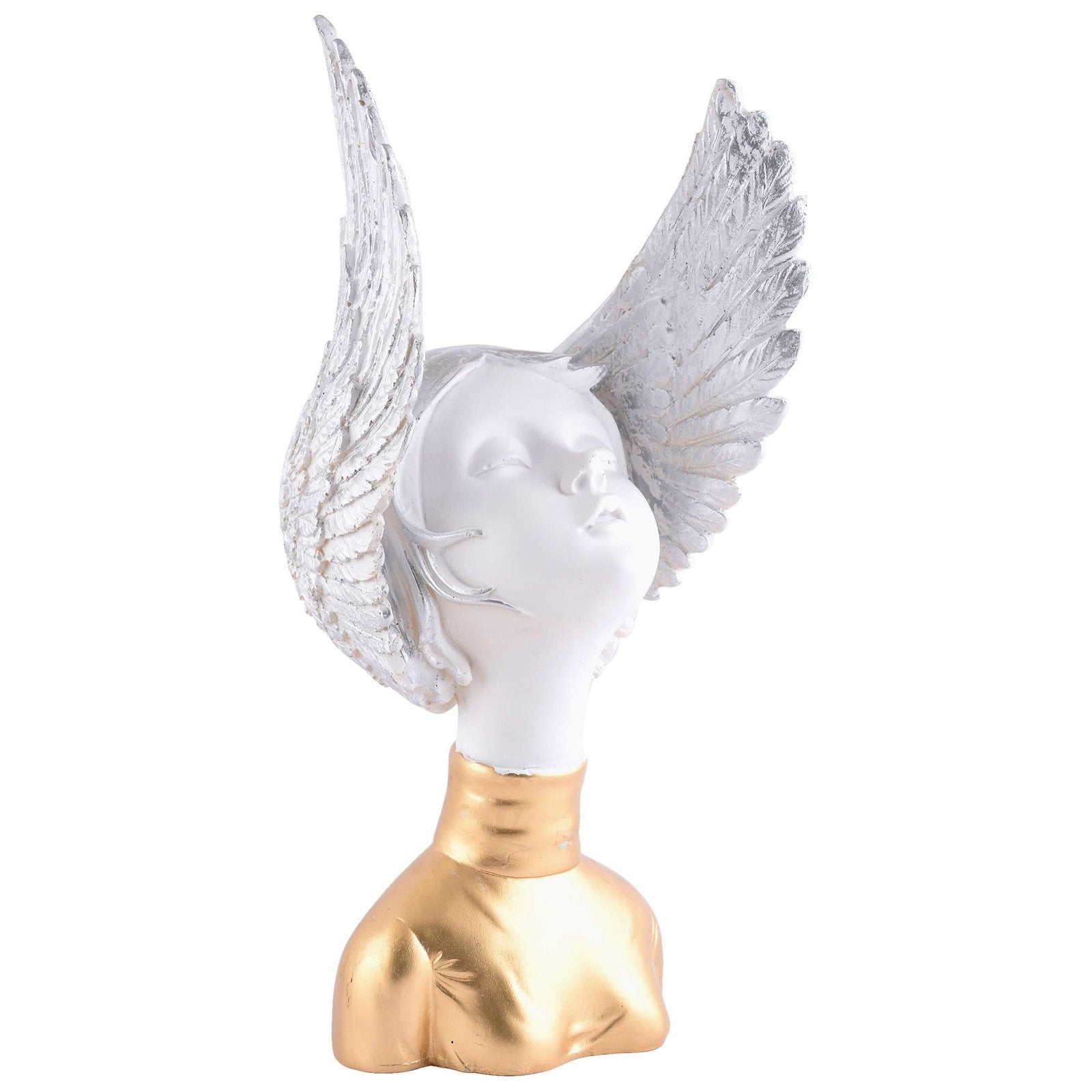 Resin Greek Angel Statue Small Angel Girl Garden Figurine Roman Angel Sculpture for Indoor Outdoor Home Garden Decoration