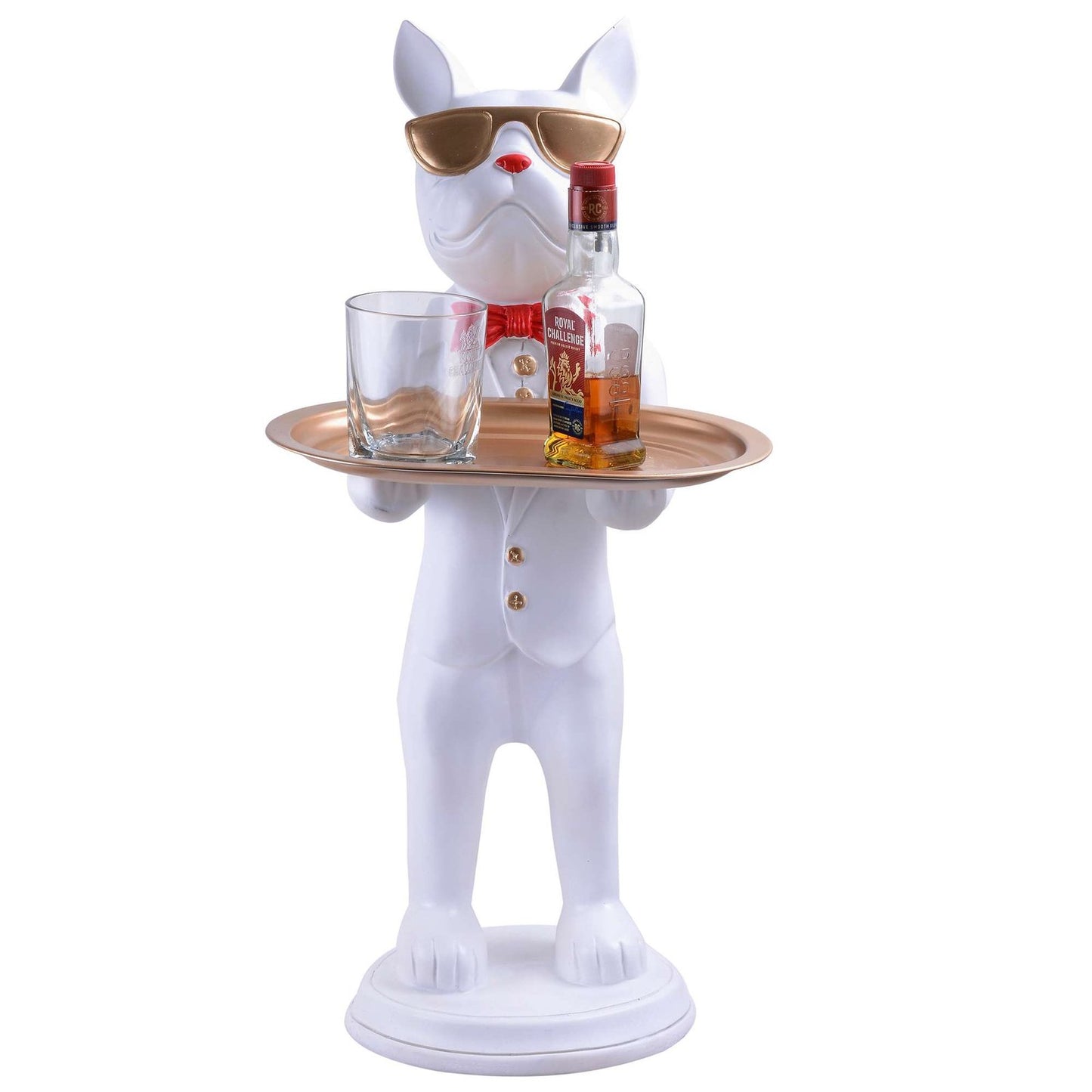 Cool Dog Showpiece with Plate for Home Dcor Item | Kitchen,Bedroom,Office,Dinning Table Decorative Item