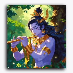 Shree Krishna playing flute- Janmasthami